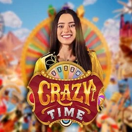 Live Casino logo of Crazy Time from Evolution at Shuffle Casino